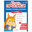 Прописи "Умные прописи ПИШЕМ, ЧИТАЕМ, СЧИТАЕМ", 5+, КОМПЛЕКТ 4 шт., 32 стр., 170x220 мм, ПРОСВЕЩЕНИЕ, 0414-01, 90-0414-01
