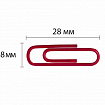 Скрепки ЭКСТРА ОФИСМАГ 28 мм цветные 100 штук, 271316