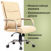 Кресло офисное BRABIX "Space EX-508", экокожа, хром, бежевое, 531165