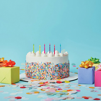 Набор свечей для торта с цветным пламенем 6 шт., 6 см, с держателями, ЗОЛОТАЯ СКАЗКА, 591459