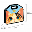 Папка-сумка ЮНЛАНДИЯ, 1 отделение, фетровые ручки, 34х30х11 см, "Cute catcher", 273379