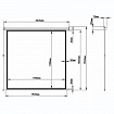 Экран проекционный настенный (180х180 см), матовый, электропривод, 1:1, BRAUBERG "MOTO", 236733