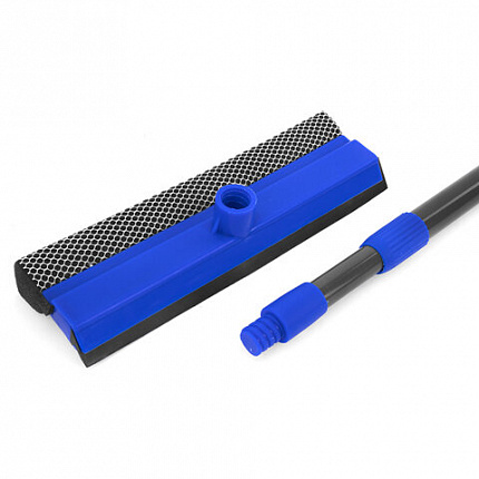 Окномойка КОМПЛЕКТ черенок металлопластик 70-120 см + рабочая часть 25 см (в разборе), ЛЮБАША, 700049