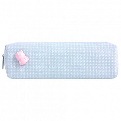 Пенал ЮНЛАНДИЯ ЮНИОР, 1 отделение, полиэстер, аппликация, "Piggy", 20х6х4 см, 273804