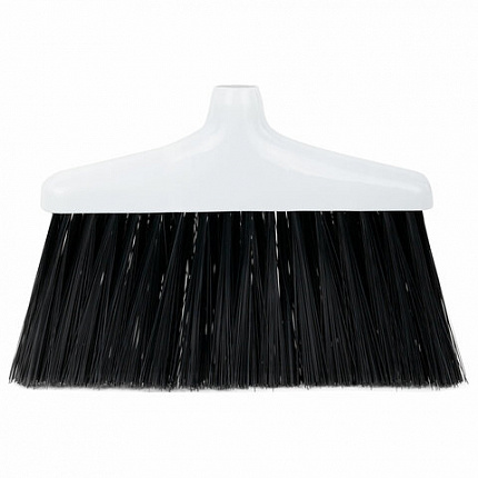 Совок для мусора КОМПЛЕКТ щетка + 2 рукоятки по 77 см металлические разборные, бело-серый, колорбокс, LAIMA, 608947