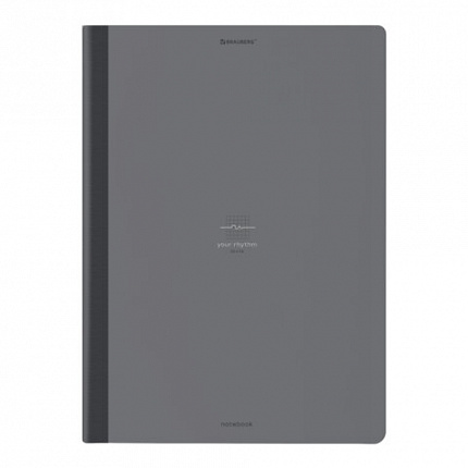 Тетрадь А4 96л. BRAUBERG на сшивке с корешком, клетка, обложка картон, Ритм, 405284