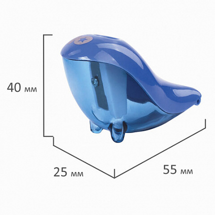 Точилка ЮНЛАНДИЯ "Морской котик", с контейнером, пластиковая, корпус ассорти, 228463