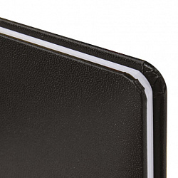 Еженедельник датированный 2026, МАЛЫЙ ФОРМАТ 95х155 мм, А6, BRAUBERG "Select", балакрон, черный, 117193