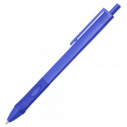 Ручка шариковая автоматическая эргономичная с грипом STAFF "Profit 500 BLUE COLOR", СИНЯЯ, узел 0,7 мм, линия письма 0,35 мм, 144491