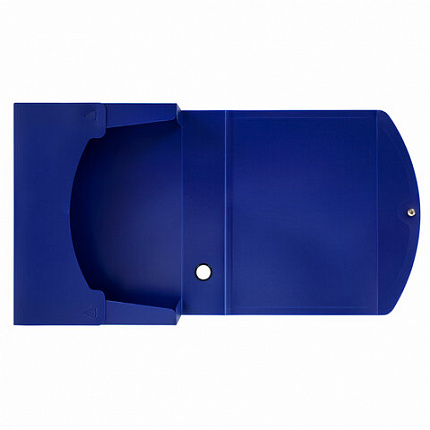 Короб архивный 330х245х70 мм, пластик, разборный, до 600 листов, синий, 0,9 мм, BRAUBERG EXTRA, 272893