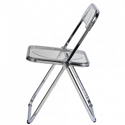 Стул складной прозрачный тонированный BRABIX "Glam CF-020", хромированный каркас, пластик, 533247