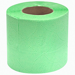 Бумага туалетная бытовая, спайка 8 шт., 2-х слойная, (8х19 м), LAIMA, аромат яблока, 128723