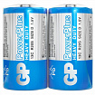 Батарейки КОМПЛЕКТ 2 шт., GP PowerPlus D (13C), солевые, в пленке, 13CEBRA-2S2
