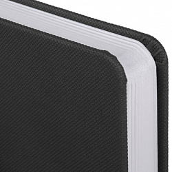 Ежедневник датированный 2026, А5, 138x213 мм, BRAUBERG "Control", под кожу, держатель для ручки, черный, 117126