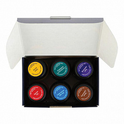 Краски акриловые для витража "Декола", 6 цветов по 20 мл, в банках, Невская Палитра, 42411064