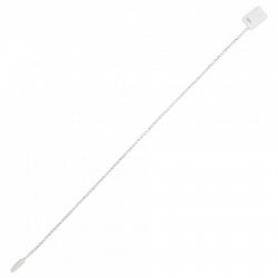 Биркодержатели веревочные с пластиковой пломбой 17 см, STAFF, КОМПЛЕКТ 1000 штук, белые, 291275