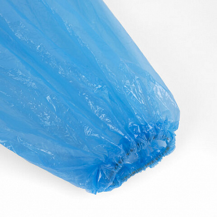 Дождевик-плащ на кнопках полиэтиленовый, универсальный размер 120x80 см, синий, SHAMAANI (ШАМААНИ), 610929