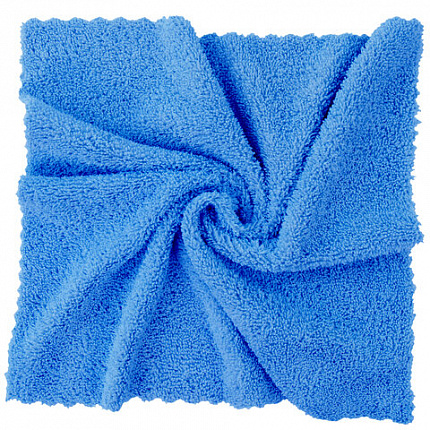 Тряпка из микрофибры 50х60 см, АВТО / ДОМ / ОФИС, КОМПЛЕКТ 2 шт., "ULTRASONIC BI-COLOUR", синий/серый, 220 г/м2, LAIMA HOME, 608219