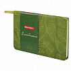 Еженедельник датированный 2026 МАЛЫЙ ФОРМАТ 95х155 мм, А6, BRAUBERG "Foliage", под кожу, зеленый, 117198