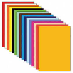 Цветная бумага А4 ТОНИРОВАННАЯ В МАССЕ, 160 листов, 16 цветов, в коробе, 80 г/м2, FUNSTER (ФАНСТЕР), 210х297 мм, 117618