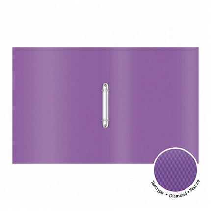 Папка на 2 кольцах ERICH KRAUSE Diamond Vivid, 24мм, до 150 листов, ассорти, 0,5мм, 4, 47133