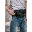 Сумка на пояс HEIKKI PROMPT (ХЕЙКИ), 2 отделения, регулируемый ремень, карман-антивор, черная, 37х14х5 см, 273928