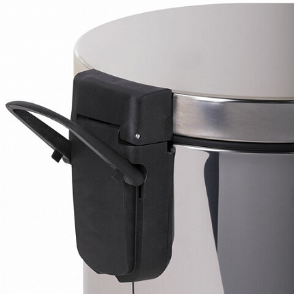 Ведро мусорное с педалью 5 литров "Classic Plus", ЗЕРКАЛЬНОЕ, нержавеющая сталь, со съемным внутренним ведром, LAIMA, ТУРЦИЯ, 608112