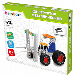 Конструктор металлический "Машинки" 4 вида ассорти, BAMBOX (БАМБОКС), 666367