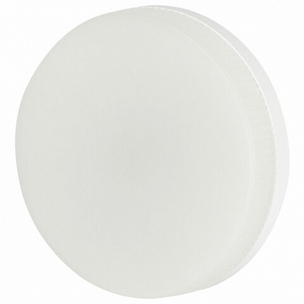 Лампа светодиодная ЭРА RED LINE, 12 (110) Вт, цоколь GX53, таблетка, холодный белый свет, 30000 ч., LEDGX12W865GX53, Б0048014