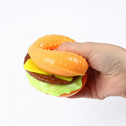 Игрушка-антистресс "БУРГЕР", 7 см, дисплей, JOLLY JOT (ДЖОЛЛИ ДЖОТ), 665799