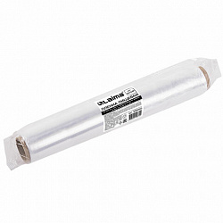 Пленка пищевая ПЭ 450 мм х 200 м, гарантированная длина, 6 мкм, вес 0,49 кг ±5%, LAIMA, 605040