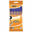 Ручки шариковые BIC "Orange Fine", НАБОР 8 шт., СИНИЕ, линия письма 0,32 мм, пакет, 919228/516351