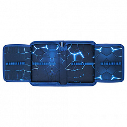 Пенал BRAUBERG, 1 отделение, 2 откидные планки, полиэстер, 21х14 см, Digital lava, 272320