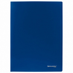 Папка на 2 кольцах А4 BRAUBERG UNIVERSAL, 25 мм, синяя, до 170 листов, 0,5 мм, 273030