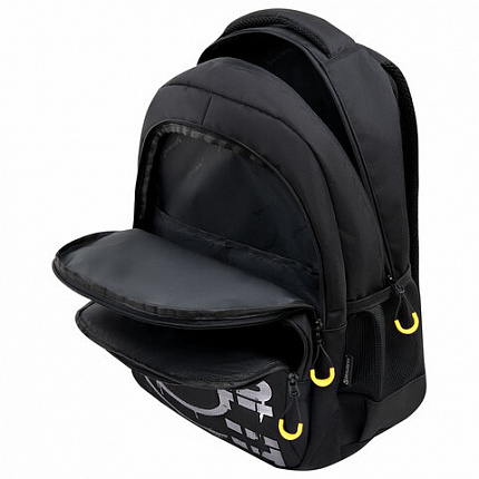 Рюкзак BRAUBERG CONCEPT универсальный, 2 отделения, светоотражающий принт, "Cool it", 45х30х18 см, 273846