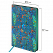 Ежедневник недатированный А5 (138х213 мм), BRAUBERG VISTA, под кожу, гибкий, 136 л., "Peacocks", 112032