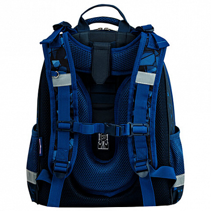 Ранец ЮНЛАНДИЯ EXTRA, с дополнительным объемом, 2 отделения, "Beware", 3D панель, 38x29x18 см, 272041