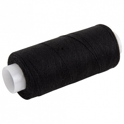 Нитки швейные 40 ЛШ, 200 м, полиэстер, НАБОР 20 шт., белый/черный, в ПОДАРОК иглы, DEVELIA (Девелиа), 609623