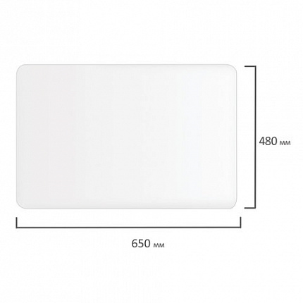 Коврик-подкладка настольный для письма, 48х65 см, STAFF, прозрачный, 237089