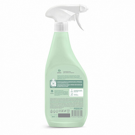 Средство для мытья стекол и зеркал ЭКО 600 мл CRISPI by GRASS, биоразлагаемое, распылитель, 125697