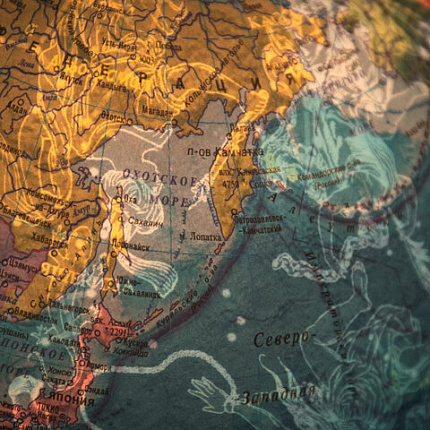 Глобус политический / звездного неба GLOBEN, 25 см, с подсветкой, Ке012500278