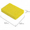 Губки для посуды 95х65х20 мм, ЦЕЛЛЮЛОЗНЫЕ, КОМПЛЕКТ 2 штуки, желтые, LAIMA, 700255