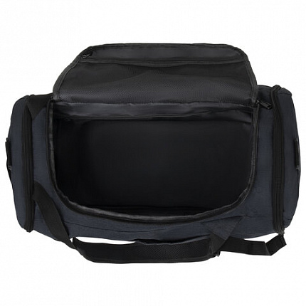 Сумка спортивная HEIKKI TRAVEL (ХЕЙКИ) с отделением для обуви, 7 карманов, темно-серая, 23х48х25 см, 272628