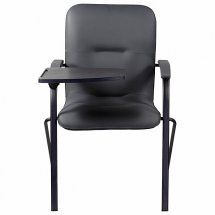 Кресло со столом BRABIX "Samba CF-108 BOX-2", черный каркас, кожзам черный, разобрано, 533217