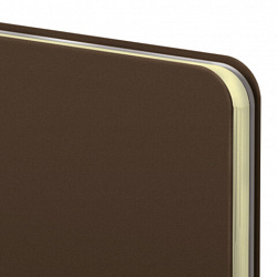 Еженедельник датированный 2026 МАЛЫЙ ФОРМАТ 105х160 мм, А6, BRAUBERG "Unique", темно-коричневый, 117207