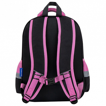 Рюкзак BRAUBERG FAVOUR, 2 отделения, 3 кармана, "Soaring butterfly", вышивка, 40х29х15 см, 274433