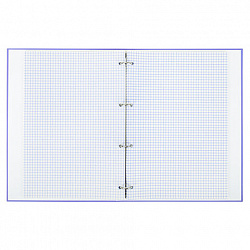 Тетрадь на кольцах БОЛЬШАЯ А4, 220х305 мм, 100 л., твердый картон, клетка, BRAUBERG, "Monocolor", 405409