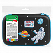 Пенал BRAUBERG KIDS большой удобный с откидной планкой, EVA, 22х15х4 см, "Space out", 271556
