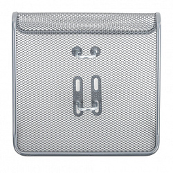 Подставка для календаря большая BRAUBERG "Germanium", металлическая, 57х200х200 мм, серебристая, 231973