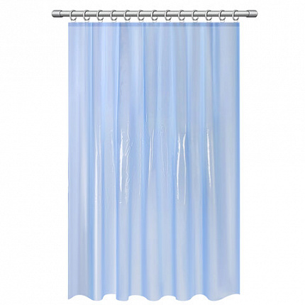 Шторка для ванной EVA, 180х200 см, кольца в комплекте, СИНИЕ ЛИНИИ, PRIMILA (ПРИМИЛА), 700106